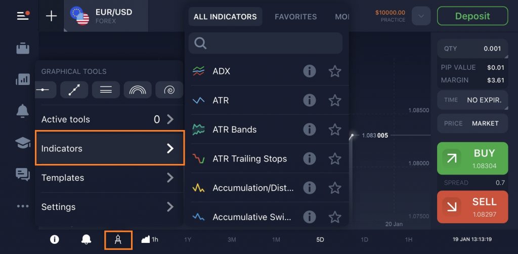 IQ Option Traderoom Mobile App